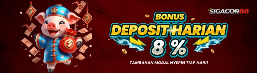 BONUS DEPOSIT HARIAN 8%